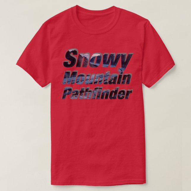 Camiseta Snowy Mountain Pathfinder (Frente do Design)