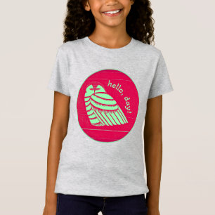 Camiseta Snowy Owl diz "Dia da Alô"