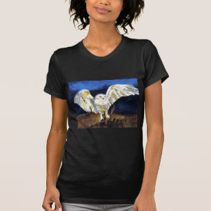 Camiseta Snowy Owl por Paula Atwell
