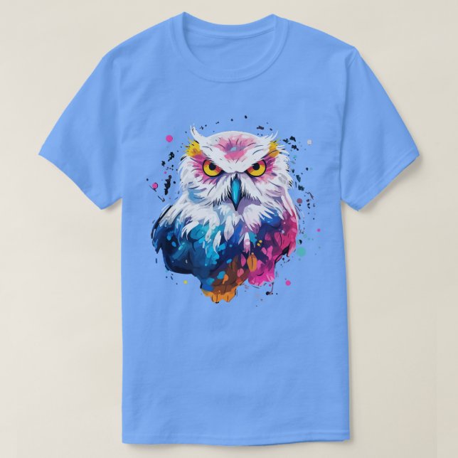 Camiseta Snowy Owl Smiling (Frente do Design)