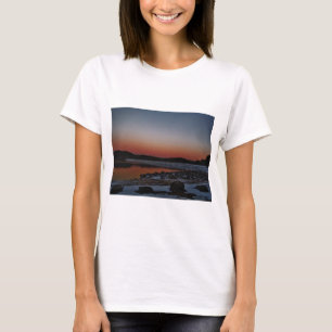 Camiseta Snowy Sunset no lago Arrohead