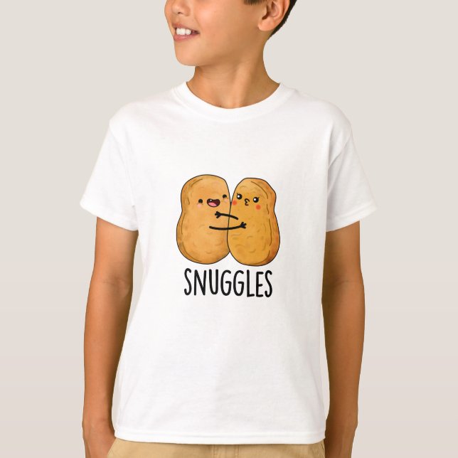 Camiseta Snuggets Engraçados Casal Nugget (Frente)