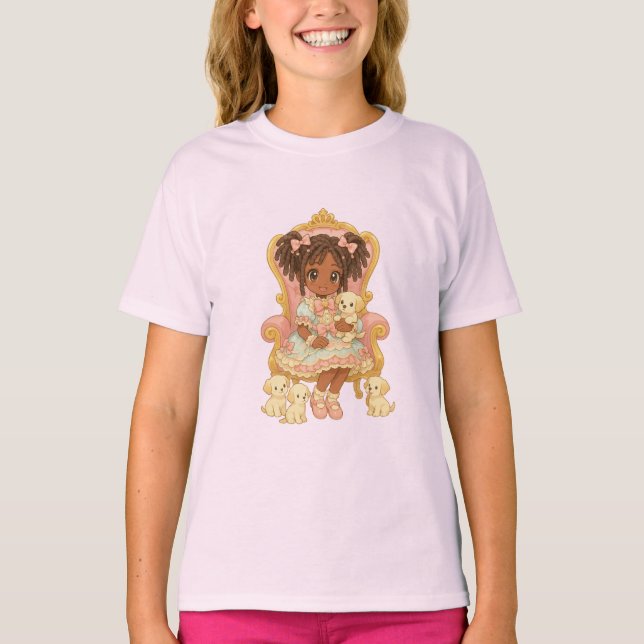 Camiseta Snuggle Pup Kawaii Puppy girl (Frente)