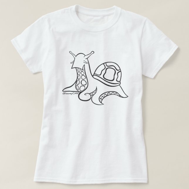 Camiseta Snurtle-Pus básico (Frente do Design)