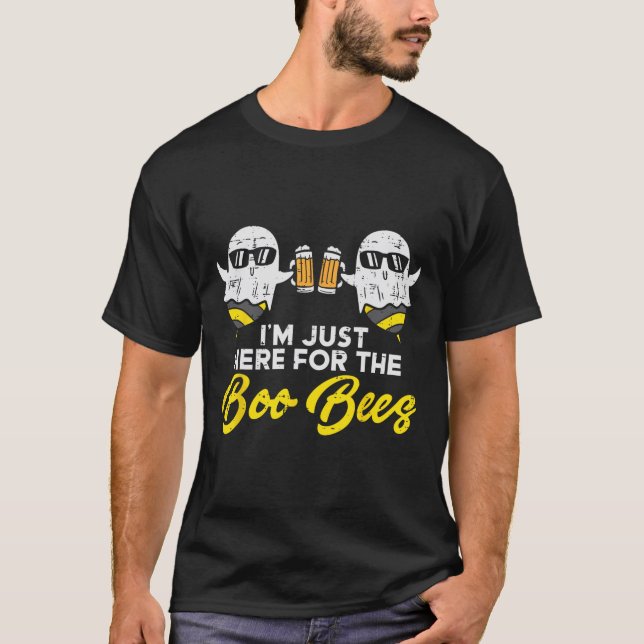 Camiseta Só Aqui Para A Diversão Boo Bee Bee Ghost Hallo (Frente)