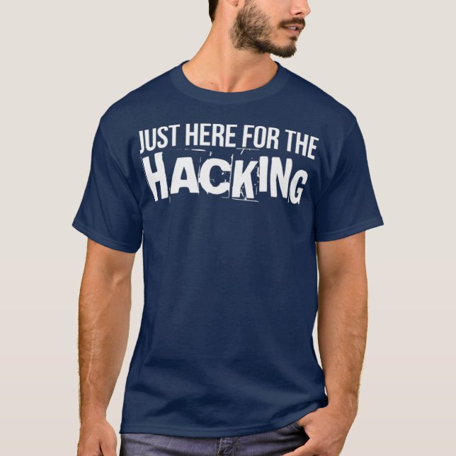 Camiseta Só Aqui Para A Hackathon De Troca De Codificação H (Frente)