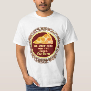Camiseta Só aqui para a t-shirt da Pizza