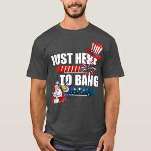 Camiseta Só Aqui Para Bang American 4 De Julho, Natal