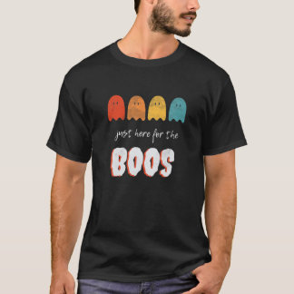 Camiseta Só Aqui Para O Bebendo Boos Ghost Halloween Gi
