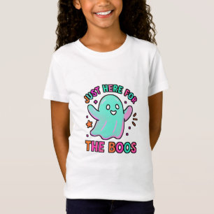 Camiseta Só aqui para o Boos Jogando Ghost Halloween