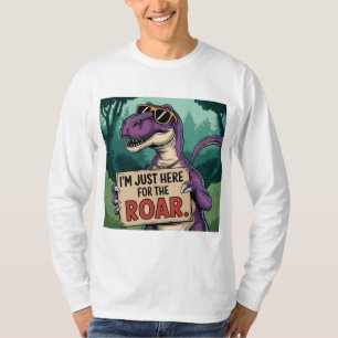 Camiseta Só aqui para o Raio - Dinossauro Retroativo