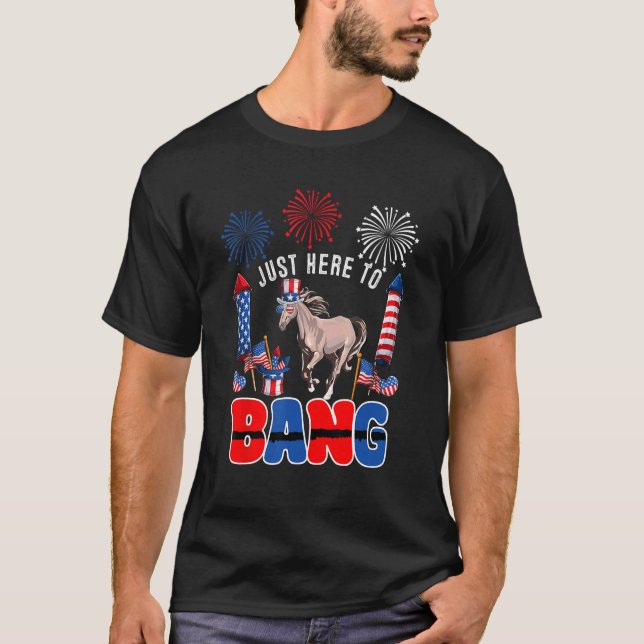 Camiseta Só Aqui Para Pegar Óculos De Sol Americano (Frente)