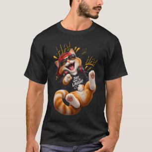 Camiseta Só Aqui Para Rir – Gato Engraçado