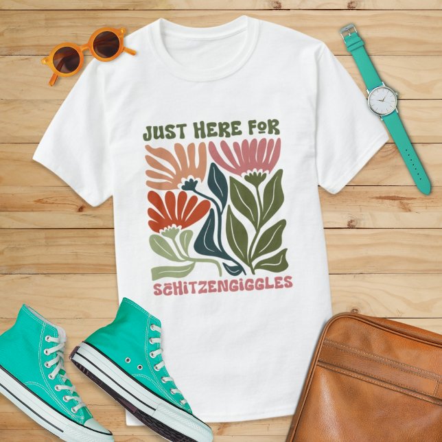 Camiseta Só aqui para Schitzengiggles Floral Oktoberfest (Criador carregado)