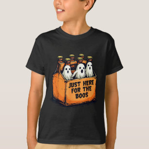 Camiseta Só Aqui pelos Boos Cerveja de Fantasma Divertida d