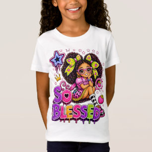 Camiseta So Blessed™ StarBerry Garota Fofa Morango