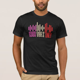 Camiseta Só Boas Vibrações Equalizador de Som Retro da Ond