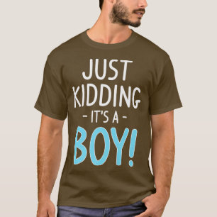Camiseta Só brincando, é uma revelação de gênero