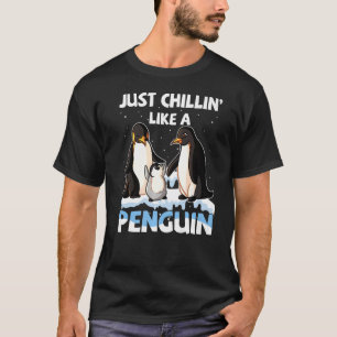 Camiseta Só Chillin Gosta De Um Pinguim Engraçado, Penguin