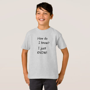 Camiseta SÓ CONHEÇO T-Shirt Para Crianças