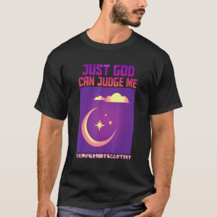 Camiseta Só Deus Pode Me Julgar Uma Vaporwave Estética