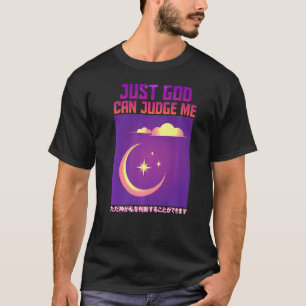 Camiseta Só Deus Pode Me Julgar Uma Vaporwave Estética
