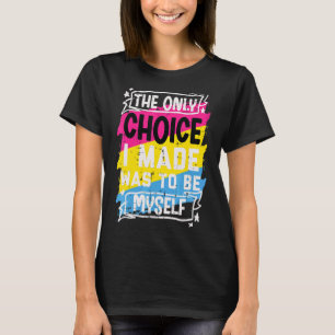 Camiseta Só Escolhi Ser Eu Mesmo Orgulho Pan Pansexual F