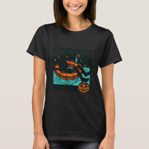 Camiseta Só Esperando O Halloween Relaxar Skeleton Spook
