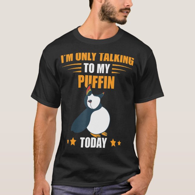 Camiseta Só estou a falar de Pássaro do Mar Puffin, Islândi (Frente)