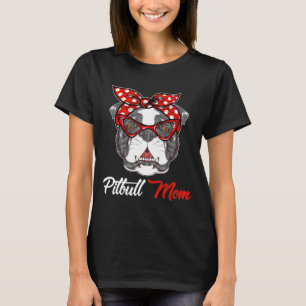 Camiseta Só Estou Andando Com O Pitbull Mãe Veste Bandana