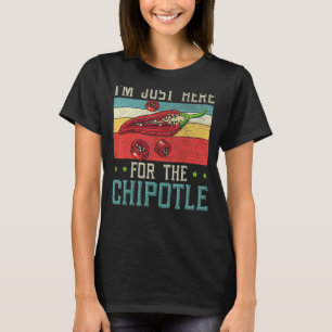 Camiseta Só estou aqui para a picada de cheirinho de chili.
