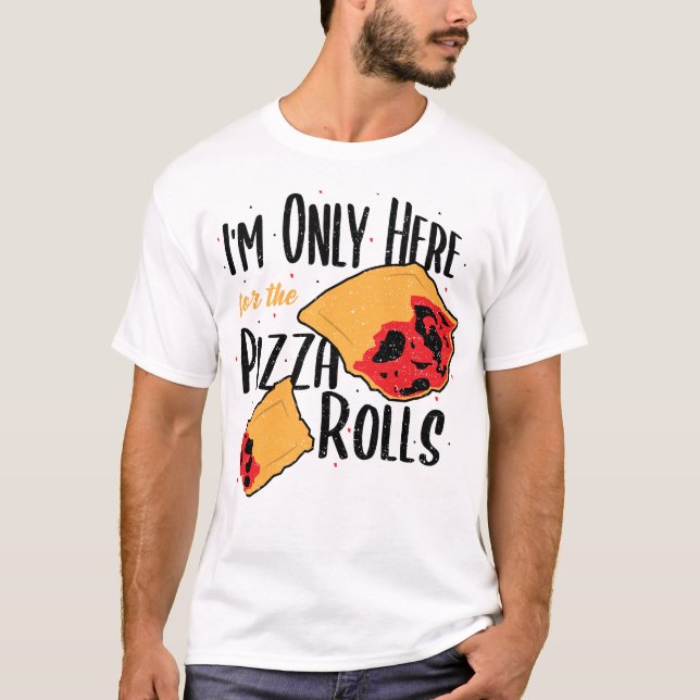 Camiseta Só estou aqui para as pizzarias - Pizza (Frente)