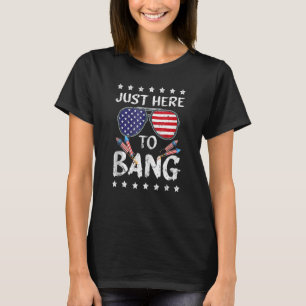 Camiseta Só estou aqui para fazer uma festa de 4 de julho.