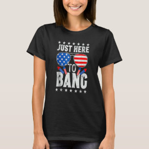 Camiseta Só estou aqui para fazer uma festa de 4 de julho.