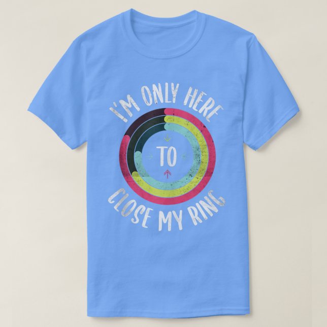 Camiseta Só estou aqui para fechar meu ginásio ativo Retro  (Frente do Design)