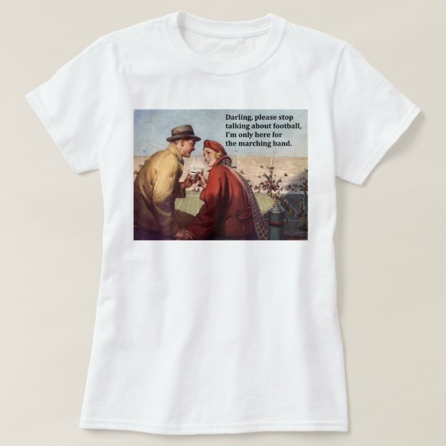 Camiseta Só estou aqui para o jogo de futebol da Banda Marc (Frente do Design)