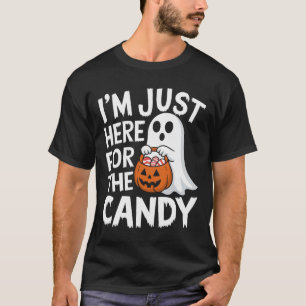 Camiseta Só estou aqui para o Lollipop de Candi Halloween