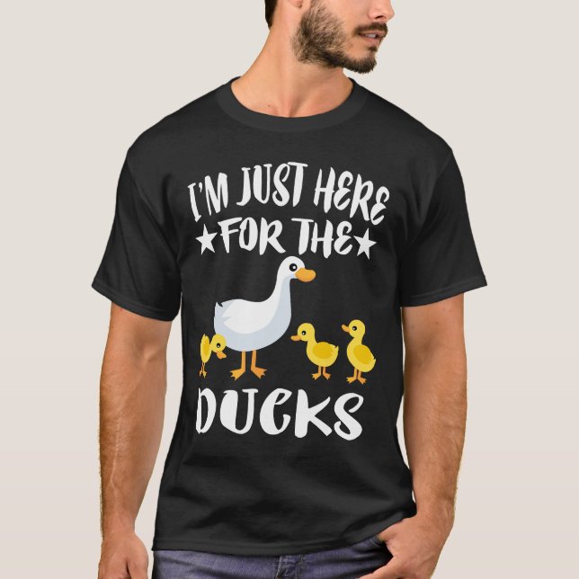 Camiseta Só estou aqui para o Pato dos Patos (Frente)