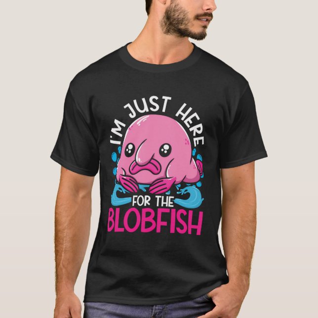 Camiseta Só Estou Aqui Para O Peixe-Cabra. (Frente)
