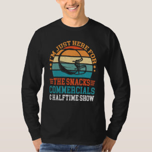 Camiseta Só estou aqui para os comerciais de lanches e Half