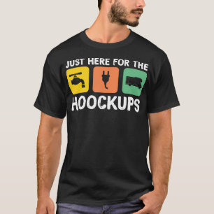 Camiseta Só Estou Aqui Para Os Hookups Engraçados Camp Rv C