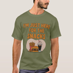 Camiseta Só estou aqui para os peitos - Comida engraçada