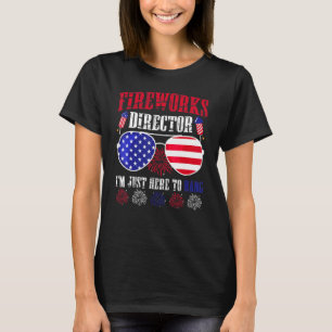 Camiseta Só estou aqui para pegar o diretor 4 de fogos de a