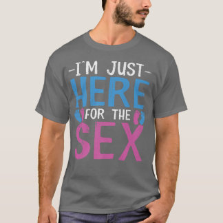 Camiseta Só estou aqui para ver o gênero.