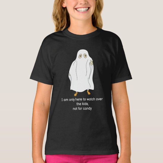 Camiseta Só estou aqui para vigiar o garoto T-Shirt (Frente)