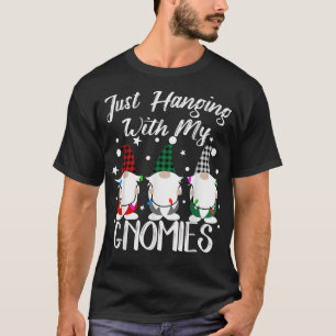 Camiseta Só Estou Saindo Com Meus Gnomos Engraçado Pamaj De