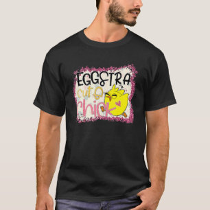 Camiseta Só Estou Tão Eggstra Galinha de Páscoa Dama das