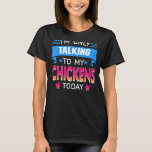 Camiseta Só Falando Com Meu Peixe Hoje Frango Retro