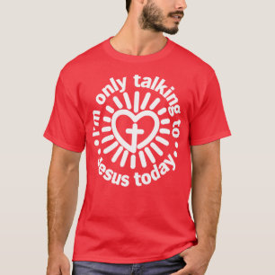 Camiseta Só Falo Com Jesus Hoje Jes Cristãos Engraçados