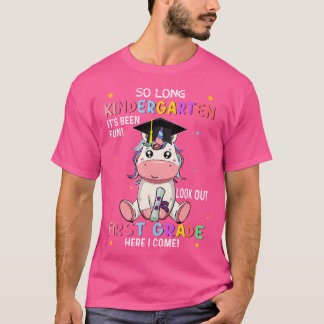 Camiseta So Long Kindergarten Graduation Class 2023 Unicorn